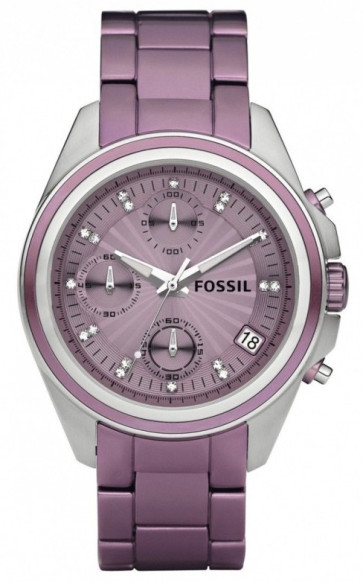 Horlogeband Fossil ES2916 Staal Paars 18mm